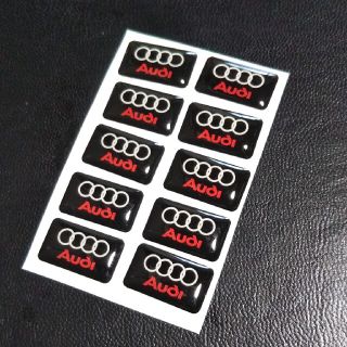 アウディ(AUDI)のAudi 立体成形ステッカー10p特別激安限定品(車内アクセサリ)