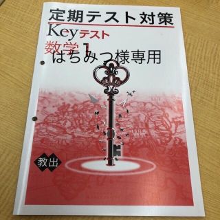 専用★keyテスト中1数学教育出版 ※未使用ですが2穴開いています(語学/参考書)