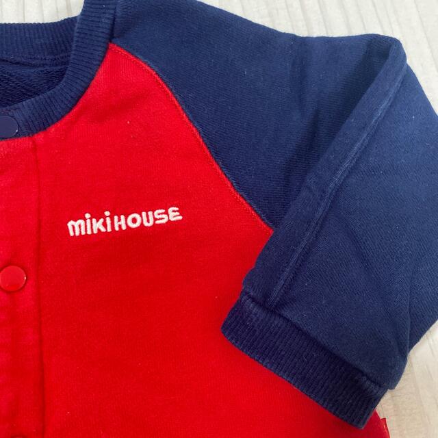 mikihouse(ミキハウス)のミキハウス　ロンパース　トレーナー　80 キッズ　子供 キッズ/ベビー/マタニティのベビー服(~85cm)(ロンパース)の商品写真