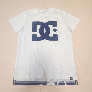 ディーシーシュー(DC SHOE)のDC ﾌﾛﾝﾄﾛｺﾞ 半袖Tｼｬﾂ ﾎﾜｲﾄ×ﾌﾞﾙｰ 新品ﾀｸﾞﾂｷ 130㎝(Tシャツ/カットソー)