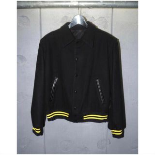 ジョンローレンスサリバン(JOHN LAWRENCE SULLIVAN)のlittlebig Ribbed Jacket BLACK 48(スタジャン)