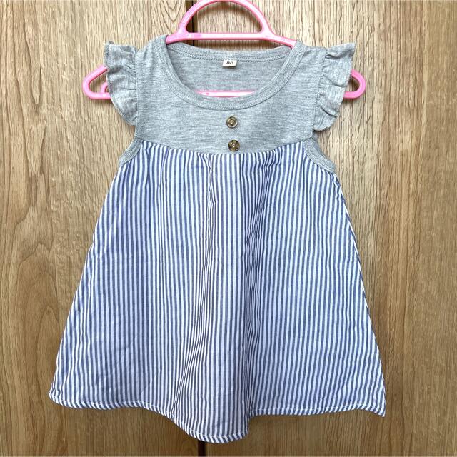 西松屋(ニシマツヤ)のワンピース　80センチ キッズ/ベビー/マタニティのベビー服(~85cm)(ワンピース)の商品写真