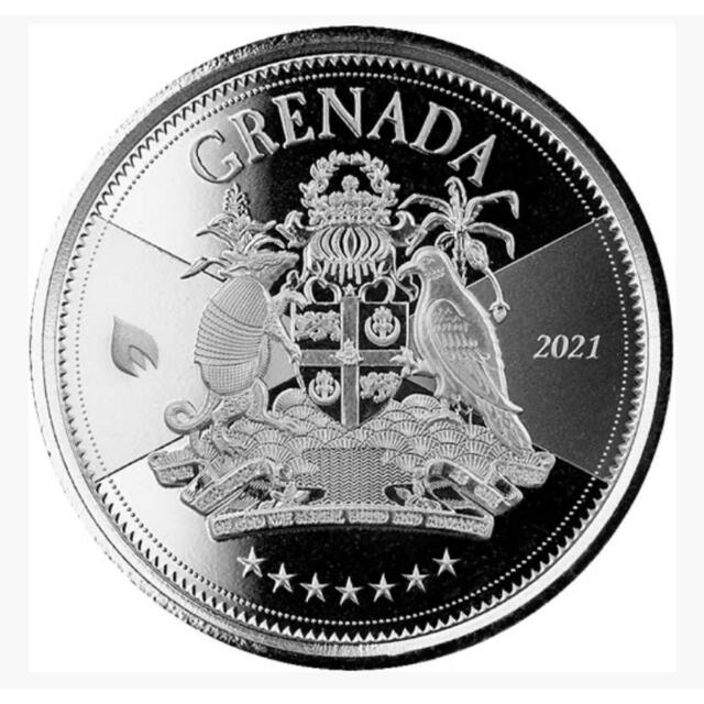 2021年　グレナダ　コート オブ アームス・紋章　純銀 1オンス 銀貨
