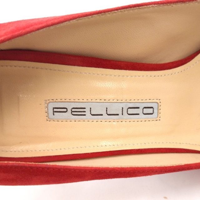 PELLICO(ペリーコ)のPELLICO ペリーコ スウェードヒール パンプス レッド レディース レディースの靴/シューズ(ハイヒール/パンプス)の商品写真