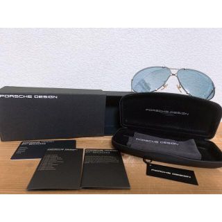 ポルシェデザイン(Porsche Design)のポルシェ　サングラス　ブルーレンズ(サングラス/メガネ)