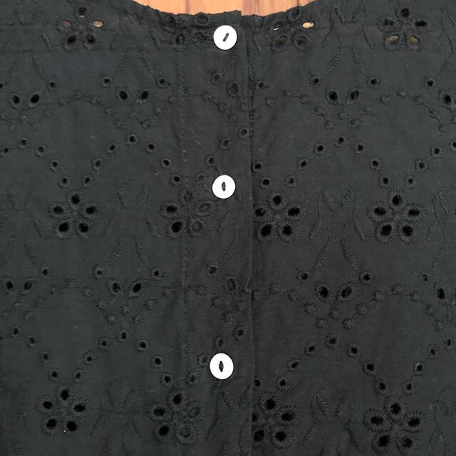 OLIVEdesOLIVE(オリーブデオリーブ)の2way 刺繍レースブラウス Mサイズ (黒) レディースのトップス(シャツ/ブラウス(長袖/七分))の商品写真