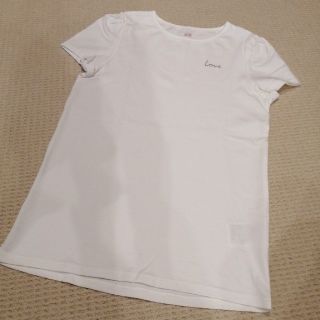 エイチアンドエム(H&M)の【新品】H＆Ｍ　白　無地　半袖Tシャツ　140(Tシャツ/カットソー)