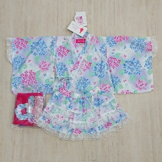 《Little Princess》☆新品☆ ゆかたドレスセット 90cm(甚平/浴衣)