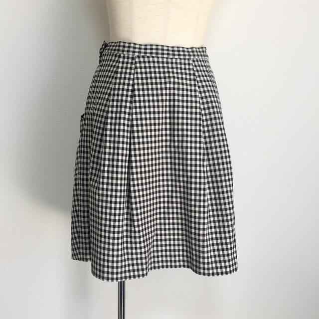 DOUBLE STANDARD CLOTHING(ダブルスタンダードクロージング)のVANILLA COUTURE ギンガムチェックスカート レディースのスカート(ひざ丈スカート)の商品写真