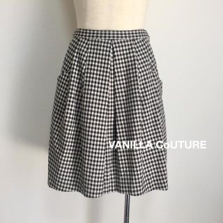 ダブルスタンダードクロージング(DOUBLE STANDARD CLOTHING)のVANILLA COUTURE ギンガムチェックスカート(ひざ丈スカート)