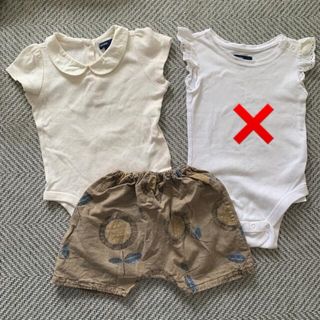 ベビーギャップ(babyGAP)のサイズ12〜18month ロンパース かぼちゃパンツ(ロンパース)