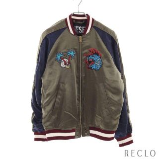 ディーゼル(DIESEL)のJ BUTLER B スカジャン カーキグリーン ネイビー マルチカラー(その他)