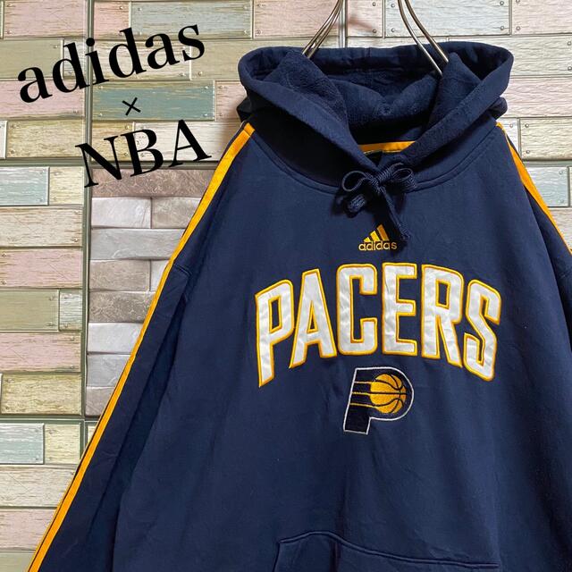 adidas - アディダス×NBA インディアナペイサーズ プルオーバーパーカー ビックロゴの通販 by 古着屋cultivate