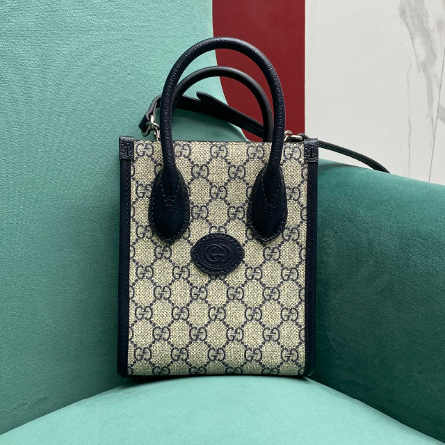 GUCCI グッチ インターロッキングG 2way ミニトートバッグ
