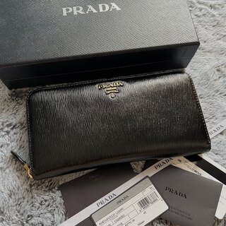 プラダ(PRADA)の極上美品 PRADA プラダ 長財布 ラウンドファスナー(財布)