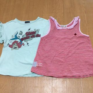 ラグマート(RAG MART)の110センチTシャツ&110センチタンクトップセット(Tシャツ/カットソー)