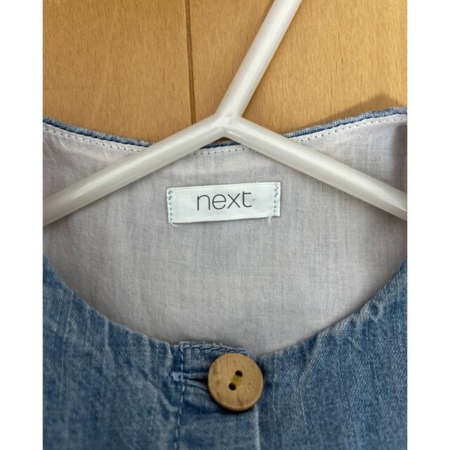 NEXT(ネクスト)の【試着のみ】NEXT  デニム　ワンピース　90 キッズ/ベビー/マタニティのキッズ服女の子用(90cm~)(ワンピース)の商品写真