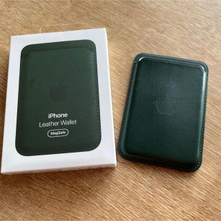 iPhone - Apple MagSafe iPhone レザーウォレット/セコイアグリーンの