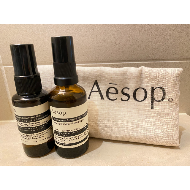 Aesop(イソップ)の【新品未使用】Aesop イソップ　ルームスプレーとハンドミストのセット コスメ/美容のリラクゼーション(その他)の商品写真