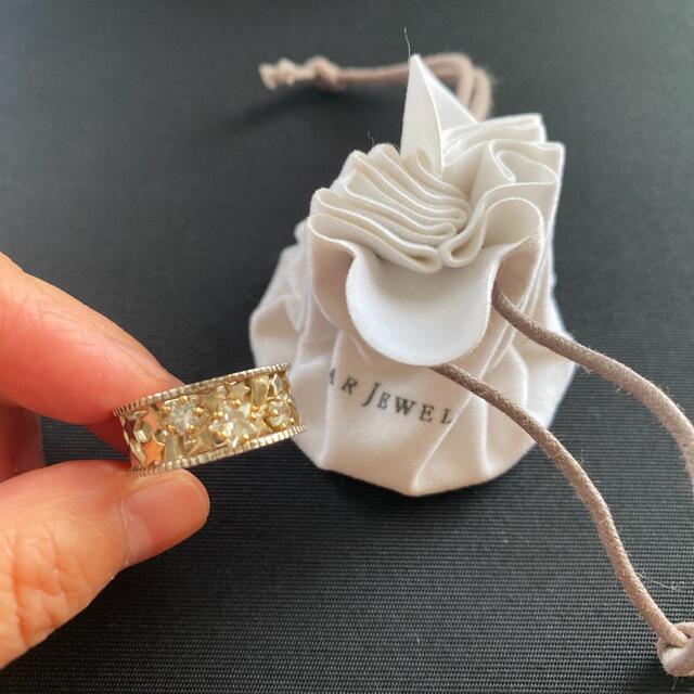 お気に入りの STAR JEWELRY 925の刻印あり k18 スタージュエリー リング JEWELRY STAR - リング(指輪) お気に入りの STAR JEWELRY 925の刻印あり k18 スタージュエリー リング JEWELRY STAR - リング(指輪)