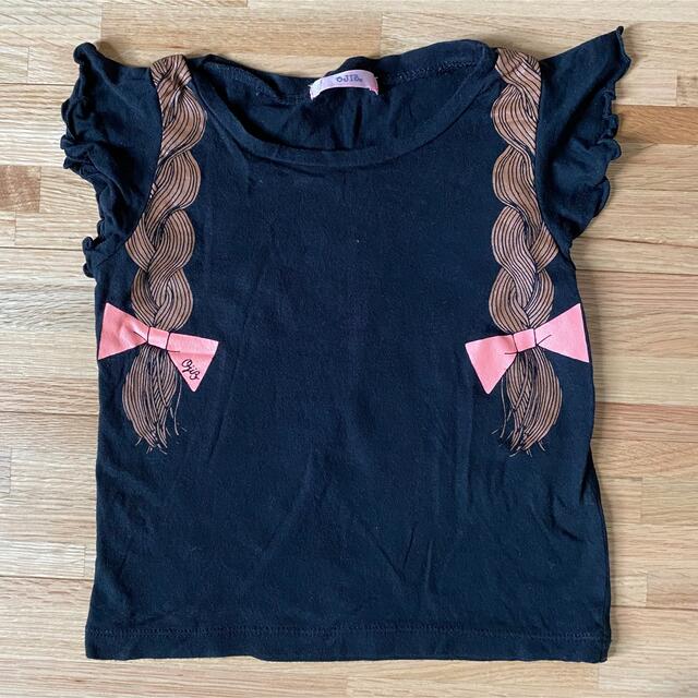 OJICO(オジコ)のOJICO 三つ編みリボン 半袖フリル Tシャツ ２Ａ キッズ/ベビー/マタニティのベビー服(~85cm)(Ｔシャツ)の商品写真