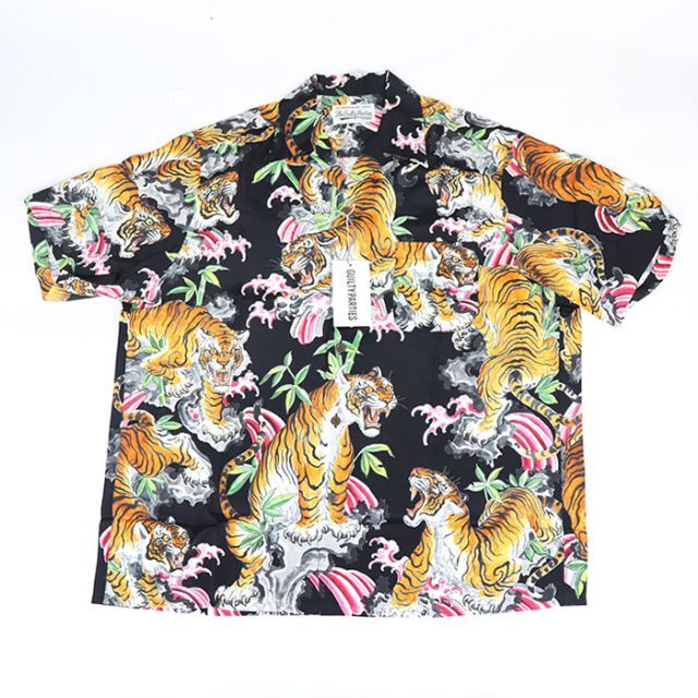 2022セール WACKO MARIA - WACKO MARIA TIM LEHI HAWAIIAN SHIRT 黒 L