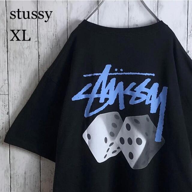 STUSSY(ステューシー)の【新品】【両面プリント】ステューシー ダイス Tシャツ XL ブラック メンズのトップス(Tシャツ/カットソー(半袖/袖なし))の商品写真