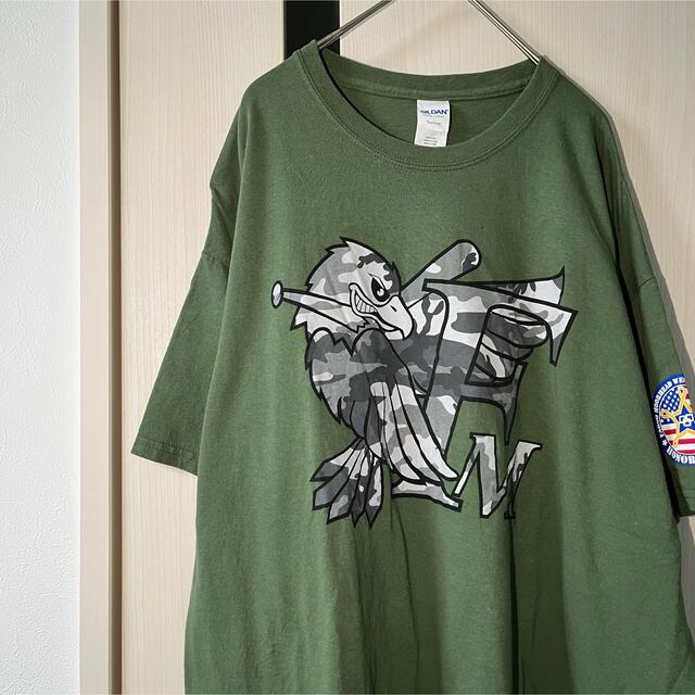 GILDAN(ギルタン)の【海外製】FM レッドホークス プロ野球 アメリカ プリント ロゴ入り Tシャツ メンズのトップス(Tシャツ/カットソー(半袖/袖なし))の商品写真