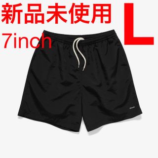 JJJJOUND 7" Camper Short black L ショートパンツ(ショートパンツ)