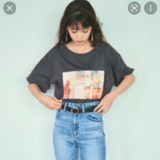 グレイル(GRL)のグレイル　プリントフォトTシャツ(Tシャツ(半袖/袖なし))