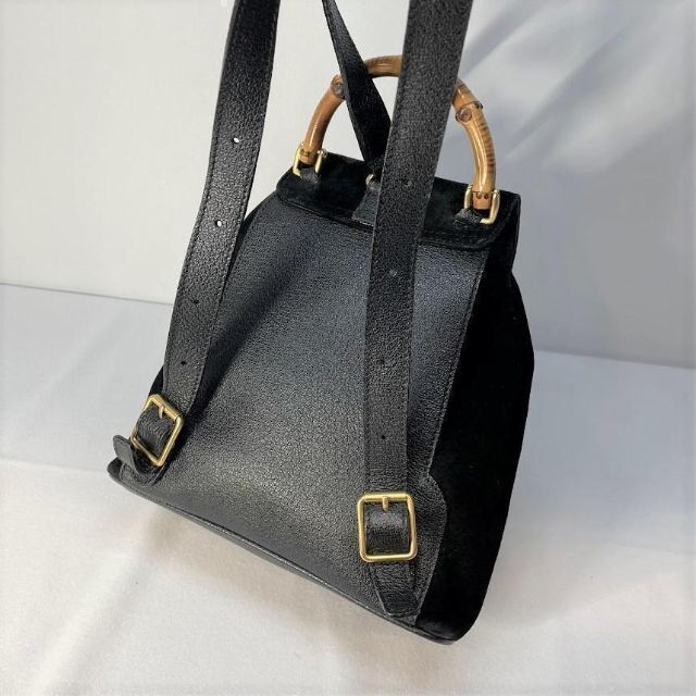 Gucci(グッチ)の■GUCCI グッチ■ バンブー スウェードレザー ミニリュック バックパック レディースのバッグ(リュック/バックパック)の商品写真