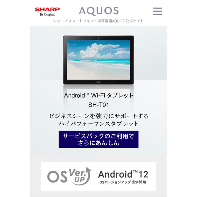 millexy様専用!SHARP タブレット SH-T01 黒 10.1インチ 最低販売価格