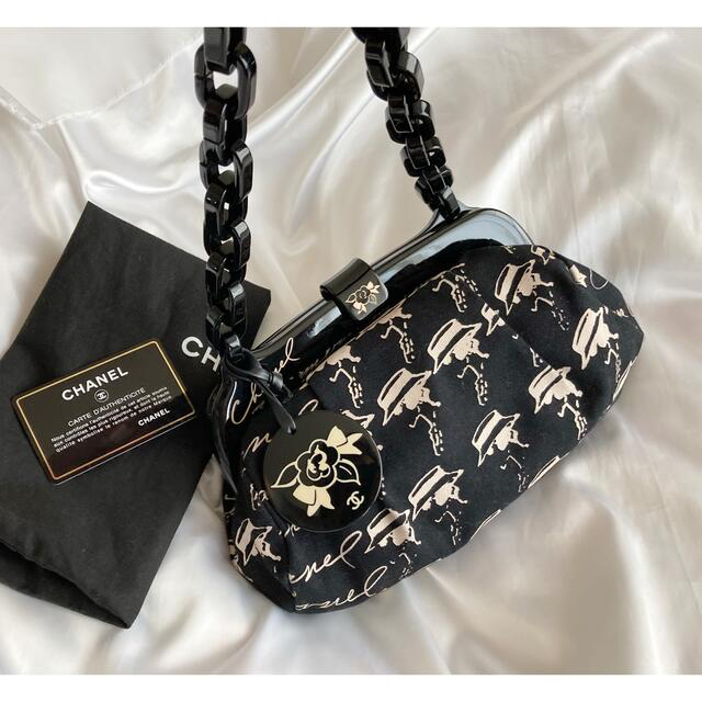 極美品♡シャネル CHANEL クルーズライン がま口 ハンドバッグ