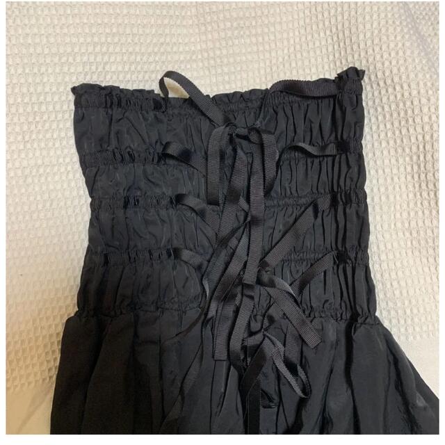 leinwande 完売品❗️ ティアードスカート　黒ワンピース　ドレス