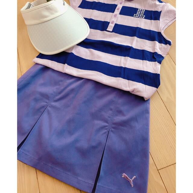 PUMA プーマ  ゴルフ　スカート　インナーパンツ付 上品　パープル　紫　M 1