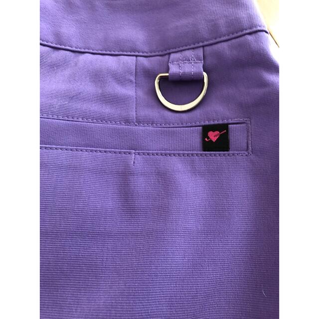 PUMA プーマ  ゴルフ　スカート　インナーパンツ付 上品　パープル　紫　M 6