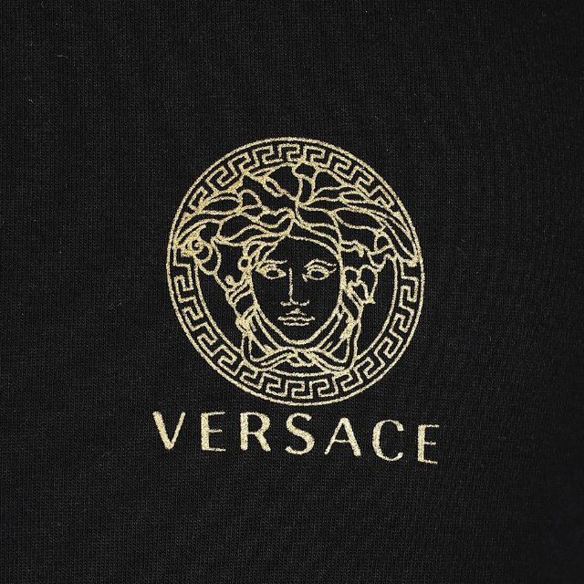 VERSACE(ヴェルサーチ)の5 VERSACE ブラック メデューサ ロンT 長袖Tシャツ size 7 メンズのトップス(Tシャツ/カットソー(七分/長袖))の商品写真