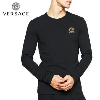 ヴェルサーチ(VERSACE)の5 VERSACE ブラック メデューサ ロンT 長袖Tシャツ size 7(Tシャツ/カットソー(七分/長袖))