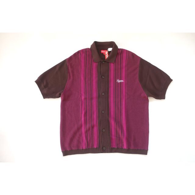 (M)Supreme Stripe Button Up Poloストライプポロ