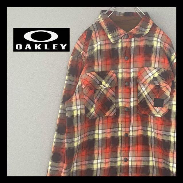 Oakley(オークリー)のOAKLEY オークリー　チェックシャツ　アウター　チェック柄　古着 メンズのトップス(シャツ)の商品写真