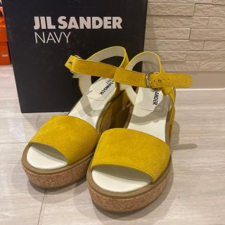 ジルサンダー(Jil Sander)の【最終お値下げ】JIL SANDER Navy サンダル　37(サンダル)