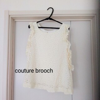 クチュールブローチ(Couture Brooch)のcouture brooch＊クチュールブローチ＊トップス　３８(カットソー(半袖/袖なし))