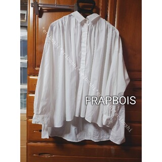 フラボア(FRAPBOIS)のFRAPBOISフラボア◆ホワイト長袖ビッグシャツ(シャツ/ブラウス(長袖/七分))