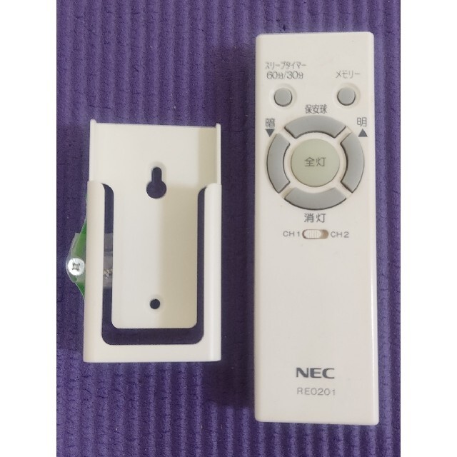 NEC(エヌイーシー)のNEC  LED照明器具用 リモコン RE0201 インテリア/住まい/日用品のライト/照明/LED(天井照明)の商品写真