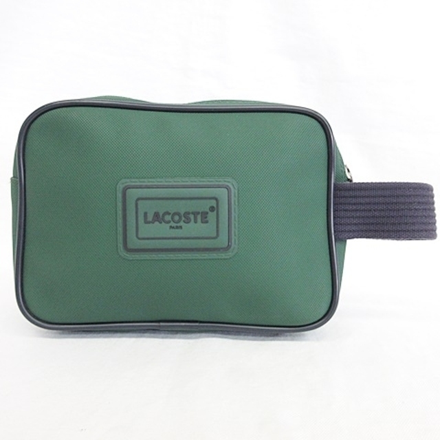 LACOSTE(ラコステ)のラコステ LACOSTE セカンドバッグ クラッチ ポーチ グリーン ネイビー メンズのバッグ(セカンドバッグ/クラッチバッグ)の商品写真