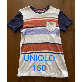 ユニクロ(UNIQLO)のUNIQLO  ボーダー Tシャツ　150(Tシャツ/カットソー)