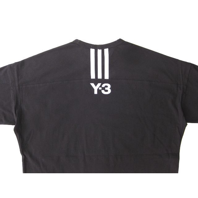 Y-3 オーバーサイズ 3ストライプス 5分袖Ｔシャツ XLサイズ HG6089