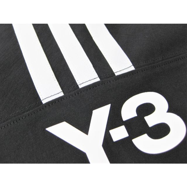 Y-3 オーバーサイズ 3ストライプス 5分袖Ｔシャツ XLサイズ HG6089