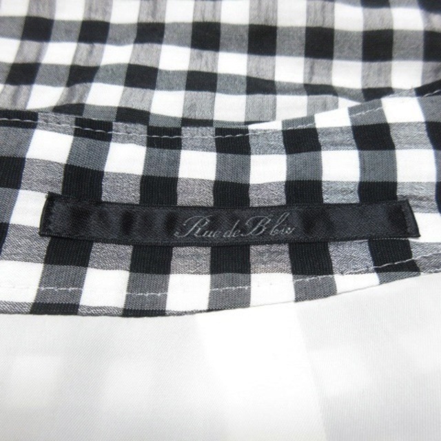 LAUTREAMONT(ロートレアモン)のリューデベー スカート 台形 ミニ 薄手 チェック リボン 1 黒 レディースのスカート(ミニスカート)の商品写真