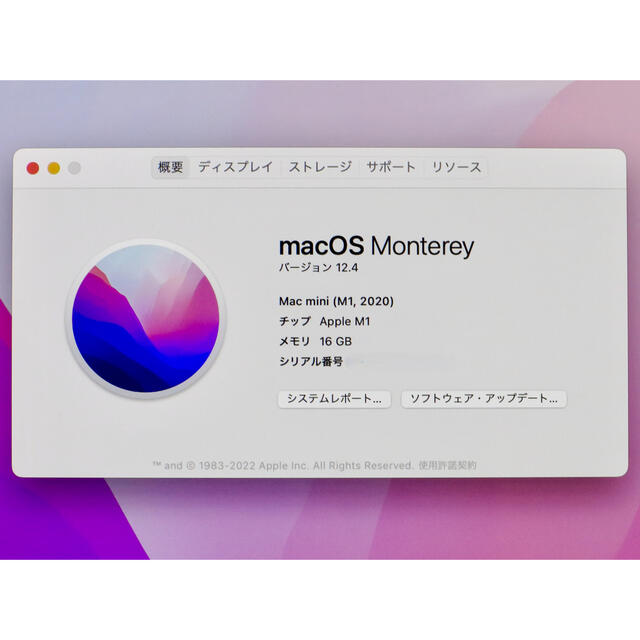 Apple(アップル)のCTO M1 Macmini SSD256GB  スマホ/家電/カメラのPC/タブレット(デスクトップ型PC)の商品写真